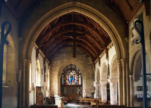 St Leonard's interior looking west